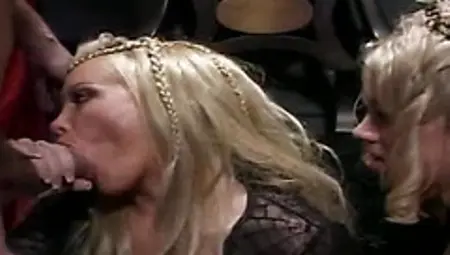 Bridgette Kerkove is an evil queen and Katie Morgan is a hot babe