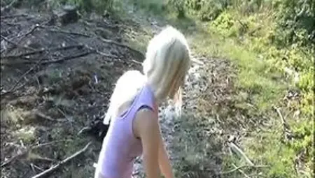 Leona&#039;s first porn is an exhibitionist street whore who gets