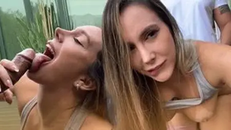 Blonde yoga teacher gets deep cum shot - Scarlet Benz
