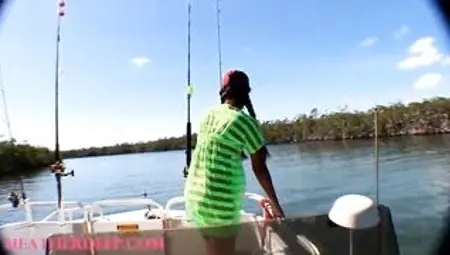 Small eastern Thai Heather Deep goes fishing and plays hide the hotdog inside the vagina and deeply game with creamthroat