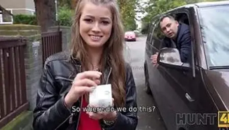 Husband will give his wife a ride while she fucks in the backseat for money