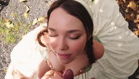The chick turned out to be not only a good gardener but also a gorgeous bitch.