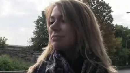 Beautiful Czech amateur bangs in public pov