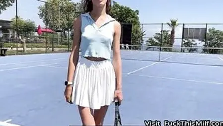 Stranger pretended to be a coach and fucked a hot tiny student 21