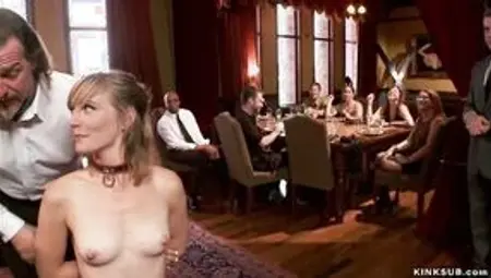 Slaves trained & humiliated at party