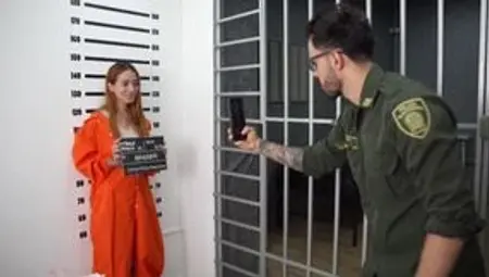Petite Latina ass fucked by horny policeman in the prison