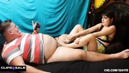 Put Your Feet on Meat - Barefoot Brat Cock Stepper