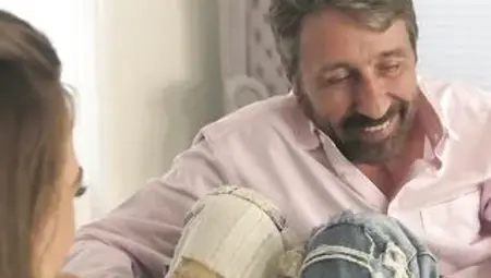 Step Daddy teaches anal