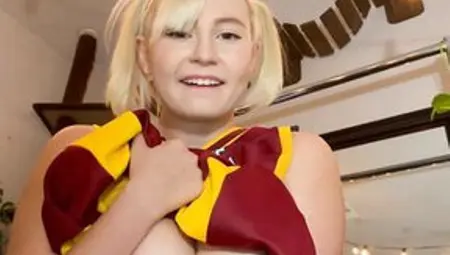 Sabrina Needs Your Aid! (Trying On Clothing, Cosplay, Riding, Creampie Encouragement)