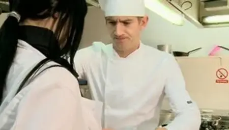 Anastasia Is Getting Messy In The Kitchen