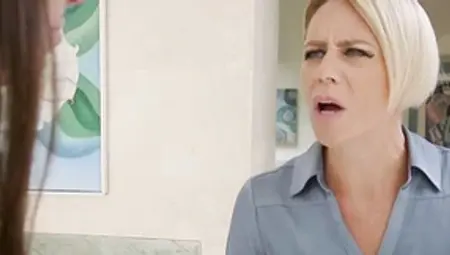 Step Mom teaches teen ass fucking ride huge black cock