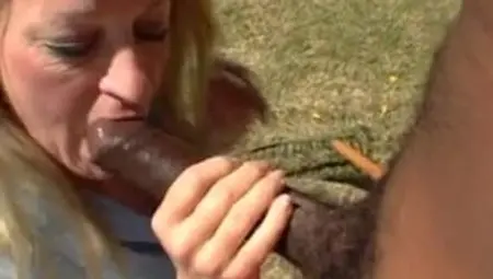 MILF Robin Pachino Gets THICK CAPTURED HARD-ON in the Yard As Hubby Watches