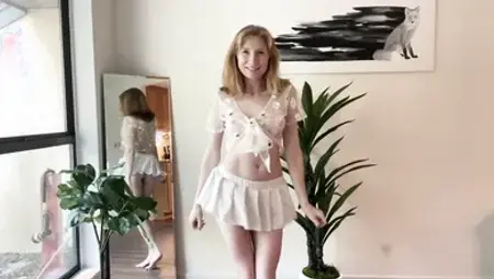 Sierra Ky Hot Babe Transparent Lingerie Strive Atop Haul!
