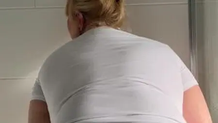 Wet T-shirt in the Shower