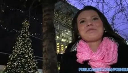 PublicSex Vanessa earns extra Xmas cash by fucking my big dick