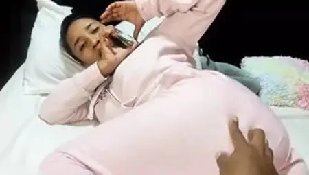 Stepbrother Fucks His Stepsister While She Talks to Her Boyfriend on The Cellphone