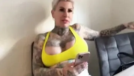 Tattooed blond woman, Cat-Coxx is eagerly sucking her neighbour’s jock in advance of getting drilled hard