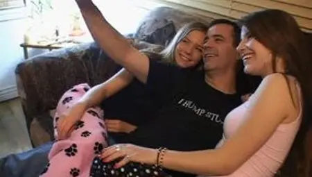 Slutty Stepdaughter Swallows Stepdad&#039;s Birthday Cum