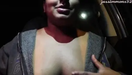 Amateur Outdoor Masturbation During 4th of July Inside Vehicle FULL SEX TAPE
