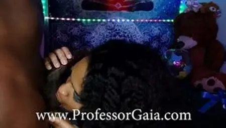 Intense BBC Blowjob Ends in a Messy Cumshot on Ebony Goddess