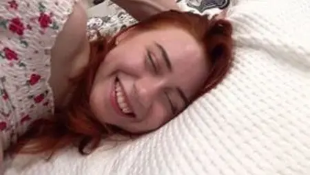 Petite Teen Redhead Lagoona Double Penetrated First Time by Two Guys