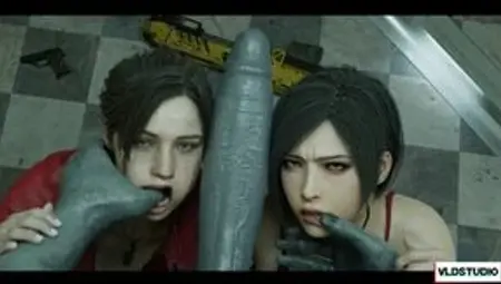 Dirty 3D Group Bang with Asian Cartoon Horror Babes Gone Wild