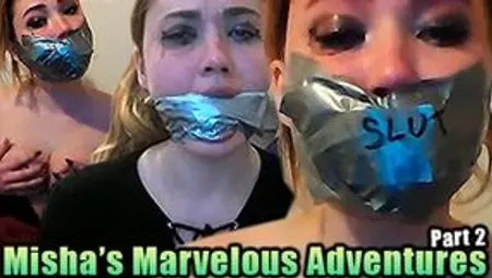 Blond Uk Amateur Slut Misha Mayfair Gagged With Duct Tape, Smelly Socks And Dirty Panties