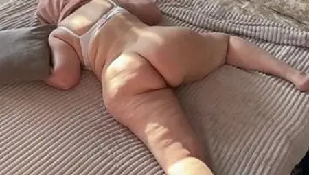 Stepmom's Fat Ass Bent Over, Stepson Drills Deep & Feeds Her Dick
