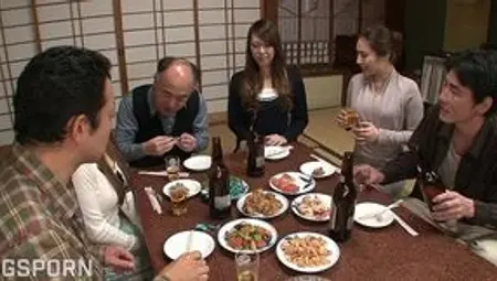 mature men fucking young japanese girls in hot group sex