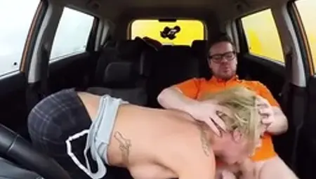 Slutty blonde woman with long hair  got dirty with her teacher