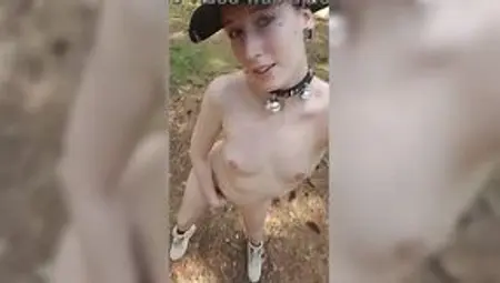 Horny amateur masturbates and cums in public with smoking!