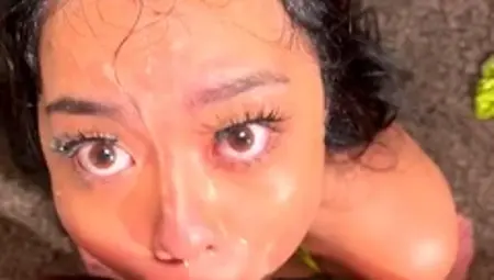 Asian fuck doll Luna Mills dominated