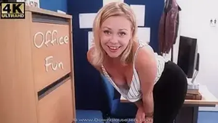 Office Fun - DownblouseJerk