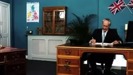 Big Boobed Brits Suck and Fuck Old Guys in Office Threesome