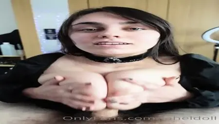 Cute Busty Goth Girl Tittyfuck