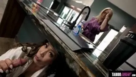 Sneaky stepmom Luke Longly wants to suck of her friend's stepson