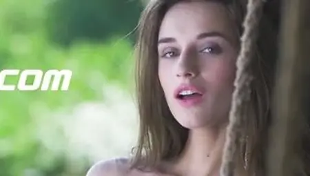 Eastern european hottie stripped outdoor