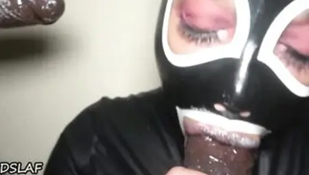 Most Good Cum In Throat Finish After Dominican Lipz Sucks two Large Ebony Rods- DSLAF