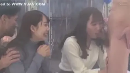 Jap BFFs Challenge Deep Throat Duel in Horny Houdini&#039;s Game!