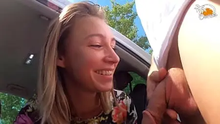 Horny&#x1F975; partners indulge in intimate moments in the parking lot