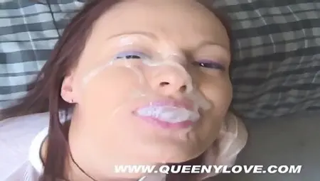 Queeny love Cumshot upscaled
