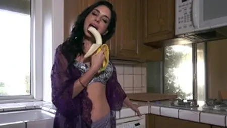 ToughLoveX.com: Chick Trinity St Clair whip in the kitchen