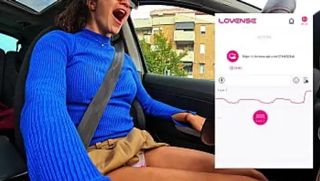 Friend films my drive; remote fans control my vibratory pleasure