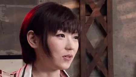 Japanese housewife gets fucked by three hungry cocks