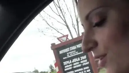public BJ with hawt czech cutie