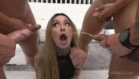 Tabitha Poison 5on1 Hardcore gangbang DP DVP DAP with pee