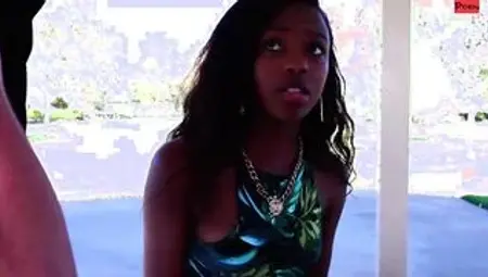 Ebony College Coed Getting An A From Her Professor With A Pussy Pounding