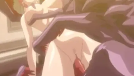 Hentai monster hard fucked a busty anime