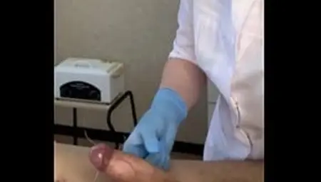 The client did not expect to cum during the procedure