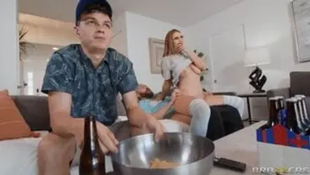 Best friend creampie my girlfriend while i watching tv